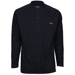 MCR Safety H1NL Electrical Protection Shirt, L/Regular, Navy Blue, Cotton