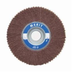 Merit® 08834126041 Non-Woven Flap Wheel, 8 in Dia, 2 in W Face, 60 Grit, Medium Grade, Aluminum Oxide Abrasive