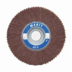 Merit® 08834126043 Non-Woven Flap Wheel, 8 in Dia, 2 in W Face, 120 Grit, Medium Grade, Aluminum Oxide Abrasive