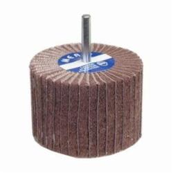 Merit® 08834131338 Spindle Mounted Non-Woven Flap Wheel, 3 in Dia Wheel, 2 in W Face, 1/4 in Dia Shank, 60 Grit, Coarse Grade, Aluminum Oxide Abrasive