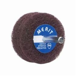 Merit® Bear-Tex® 08834131496 Non-Woven Disc Wheel, 3 in Dia, 1/4 in Center Hole, 1 in W Face, Medium Grade, Aluminum Oxide Abrasive