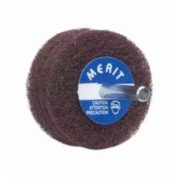 Merit® Abrasotex™ 08834131565 Non-Woven Disc Wheel, 4 in Dia, 1/4 in Center Hole, 1 in W Face, Fine Grade, Aluminum Oxide Abrasive