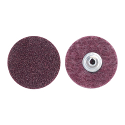 Merit® 08834162910 Non-Woven Abrasive Quick-Change Disc, 3 in Dia, 80 Grit, Medium Grade, Aluminum Oxide Abrasive, Type TS (Type II) Attachment