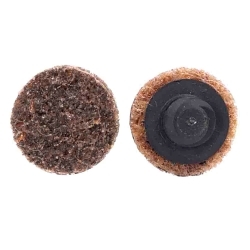 Merit® 08834163540 Type GD Non-Woven Abrasive Quick-Change Disc, 1-1/2 in Dia, 50 Grit, Coarse Grade, Aluminum Oxide Abrasive, Type TR (Type III) Attachment