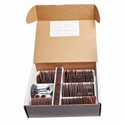 Merit® PowerLock® 08834165001 Type I D Test Kit, Aluminum Oxide/Zirconia Alumina/Cloth Backing