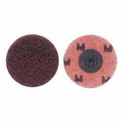 Merit® Buffing 08834166280 Quick-Change Non-Woven Abrasive Disc, 2 in Dia, Type TP (Type I) Attachment, Aluminum Oxide, Medium Grade