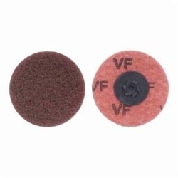 Merit® Buffing 08834166282 Quick-Change Non-Woven Abrasive Disc, 2 in Dia, Type TP (Type I) Attachment, Aluminum Oxide, Very Fine Grade