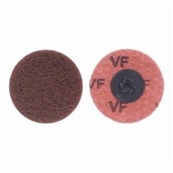 Merit® Buffing 08834166286 Quick-Change Non-Woven Abrasive Disc, 3 in Dia, Type TP (Type I) Attachment, Aluminum Oxide, Very Fine Grade