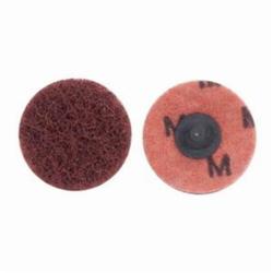 Merit® Buffing 08834166303 Quick-Change Non-Woven Abrasive Disc, 2 in Dia, Type TR (Type III) Attachment, Aluminum Oxide, Medium Grade