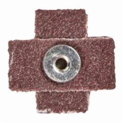 Merit® 08834182140 Coated Cross Pad, 3 in L x 3 in W x 1 in THK, 1/4-20 Eyelet Thread, 80 Grit