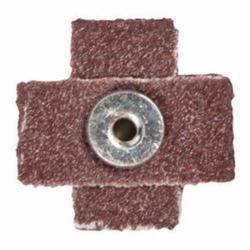 Merit® 08834182156 Coated Cross Pad, 2 in L x 2 in W x 1/2 in THK, #8-32 Eyelet Thread, 60 Grit