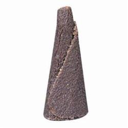 Merit® 08834182200 Tapered Cone Point, 3/16 in Max Diameter, 150 Grit, Fine Grade, Aluminum Oxide Abrasive