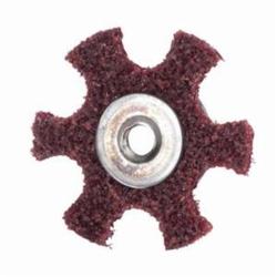 Merit® 08834185927 Surface Preparation Star, 2 in Dia, 1/4-20 Eyelet, Medium Grade, Aluminum Oxide Abrasive