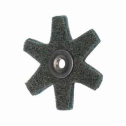 Merit® 08834185928 Surface Preparation Star, 2 in Dia, 1/4-20 Eyelet, Very Fine Grade, Aluminum Oxide Abrasive