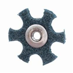 Merit® 08834185931 Surface Preparation Star, 3 in Dia, 1/4-20 Eyelet, Very Fine Grade, Aluminum Oxide Abrasive