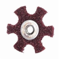 Merit® 08834185933 Surface Preparation Star, 4 in Dia, 1/4-20 Eyelet, Medium Grade, Aluminum Oxide Abrasive