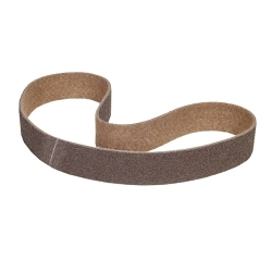 Merit® Surface Prep™ 08834194021 Backstand Narrow Non-Woven Abrasive Belt, 2 in W x 72 in L, Coarse Grade, Aluminum Oxide Abrasive, Brown