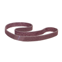 Merit® Surface Prep™ 08834194022 Backstand Narrow Non-Woven Abrasive Belt, 2 in W x 72 in L, Medium Grade, Aluminum Oxide Abrasive, Maroon
