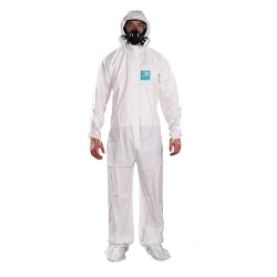 AlphaTec® by AlphaTec® WH20-B-92-107-02 Coverall, S, White, Polyethylene