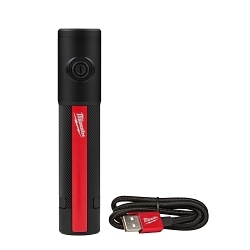 Milwaukee® 2011R Cordless Rechargeable Flashlight With Magnet, LED Bulb, Aluminum Housing, 500 Lumens