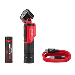 Milwaukee® 2113-21 USB Rechargeable Pivoting Flashlight, LED Bulb, Aluminum Housing, 500 Lumens