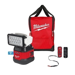 Milwaukee® M18™ 2123-20 Portable Cordless Utility Remote Control Search Light With Portable Base, LED Lamp, 18 V