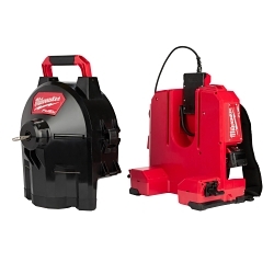 Milwaukee® M18 FUEL™ 2775A-211 Kit Cordless Drain Gun Kit, 1-1/4 to 4 in Drain Line, 100 ft Max Run, 18 V DC, HDPE Drum Housing