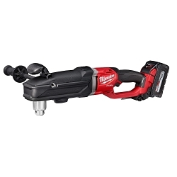 Milwaukee® M18 FUEL™ SUPER HAWG® 2809-22 Cordless Right Angle Drill Kit, 1/2 in Keyed Chuck, 18 V, 1550 rpm No-Load, Li-Ion Battery