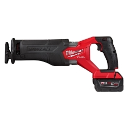 Milwaukee® 2821-21 M18 FUEL™ SAWZALL® Cordless Reciprocating Saw Kit With Integrated Work Light, Keyless Adjustable Shoe and Keyless Blade Clamp, 1-1/4 in L Stroke, 0 to 3000 spm, 18 V DC, 18 in OAL
