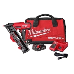 Milwaukee® M18™ FUEL™ 2839-21CT Cordless Finish Nailer Kit, For Fastener Type: 15 ga DA Style Nail, 110 Magazine, 12.75 in OAL, Battery