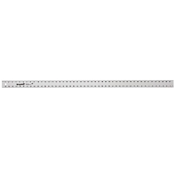 EmpireĀ® 4004 Heavy Duty Straight Edge Ruler, Graduations 1/16 in, Aluminum, Silver