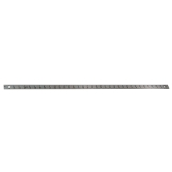 EmpireĀ® 403 Heavy Duty Straight Edge Ruler, Graduations 1/16 in, Aluminum, Silver