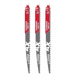 Milwaukee® 48-00-5333 AX™ Reciprocating Saw Blade, 12 in L, 3