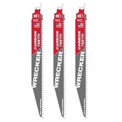 Milwaukee® 48-00-5342 WRECKER™ Multi-Purpose Reciprocating Saw Blade, 9 in L, 6