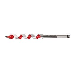 Milwaukee® 48-13-0503 Short Ship Auger Bit, 1/2 in Dia, 6 in OAL, 3 in L Wide Flute, 5/16 in Shank