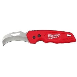Milwaukee® Fastback™ 48-22-1525 Lockable Folding Pocket Knife, Stainless Steel Hawkbill Blade, 2.45 in L Blade