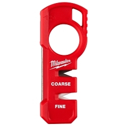 Milwaukee® 48-22-1590 Compact Knife Sharpener, 1.5 in L x 0.5 in W, Coarse Carbide/Diamond Grit Sharpening, Red