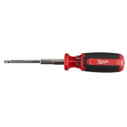 Milwaukee® 48-22-2131 9-in-1 General Purpose Multi-Bit Screwdriver, 9 Pieces, Phillips®/Slotted/Square Point, Ergonomic Grip Handle, Steel