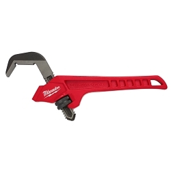 MilwaukeeĀ® 48-22-7171 Hex Offset Pipe Wrench, 2-5/8 in Pipe, 10-1/2 in OAL, Smooth Jaw, Cast Iron Handle