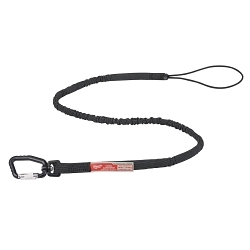 Milwaukee® 48-22-8816 Extended Reach Locking Tool Lanyard, 15 lb Capacity, Double Locking Carabiner Connection, Nylon/Rubber