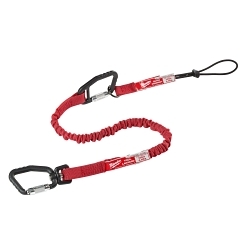 Milwaukee® 48-22-8820 Interchangeable Quick-Connect Locking Tool Lanyard, 10 lb Capacity, Loop Connection, Nylon/Rubber