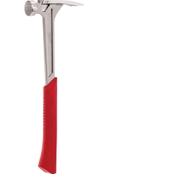Milwaukee® 48-22-9016 Framing Hammer, 16-1/8 in OAL, Milled Face, 17 oz Steel Head, Anti-Ring Straight Claw