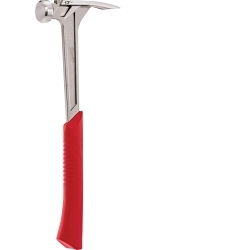 Milwaukee® 48-22-9017 Framing Hammer, 16-1/8 in OAL, Smooth Face, 17 oz Steel Head, Anti-Ring Straight Claw