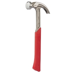 Milwaukee® 48-22-9080 Framing Hammer, 14.01 in OAL, Smooth Face, 20 oz Steel Head, Anti-Ring Curved Claw