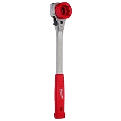 Milwaukee® 48-22-9213M High Leverage Lineman's Ratcheting Wrench With Milled Strike Face, 3/4 in, 1 in, 1-1/8 in Square Wrench, 13-1/2 in OAL