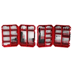 Milwaukee® 48-32-4034 SHOCKWAVE Impact Duty Driver Bit, 124 Pieces, 1/4 in Shank Diameter, Alloy Steel