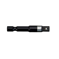 Milwaukee® SHOCKWAVE™ 48-32-5030 Heavy Duty Impact Duty Socket Adapter, Black Oxide, Hex x Square Drive, 1/4 in Male Drive, 1/4 in Female Drive, Male x Male Adapter, Proprietary Steel
