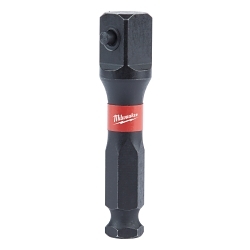 Milwaukee® SHOCKWAVE™ 48-32-5100 Impact Socket Adapter, 1/2 in Bit/Drill Size, 7/16 in Shank Dia, Hex Shank