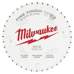 Milwaukee® 48-40-0622 Fine Finish Thin Kerf Circular Saw Blade, 6-1/2 in Dia x 1.05 in THK, 5/8 in Arbor, Carbide Blade, 40 Teeth