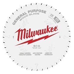 Milwaukee® 48-40-0824 General Purpose Thin Kerf Circular Saw Blade, 8-1/2 in Dia x 1.05 in THK, 5/8 in Arbor, Carbide Blade, 40 Teeth